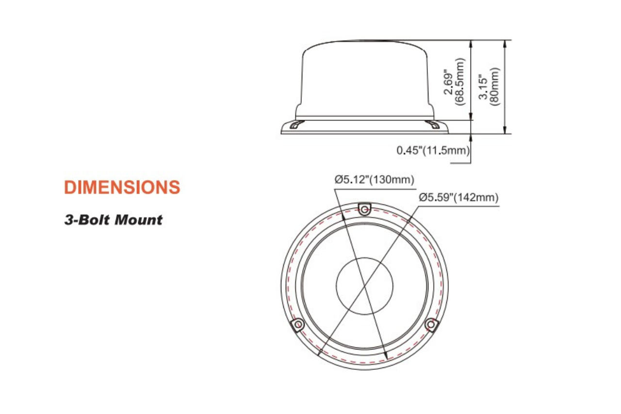 B16 Series Beacon 3 bolt