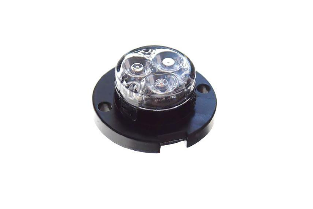 Red 3 LED Blast Surface Mounted Directional Warning Strobe - Covert Series