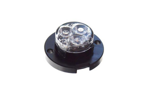 3 LED Blast Surface Mounted Directional Warning Strobe - Covert Series Red