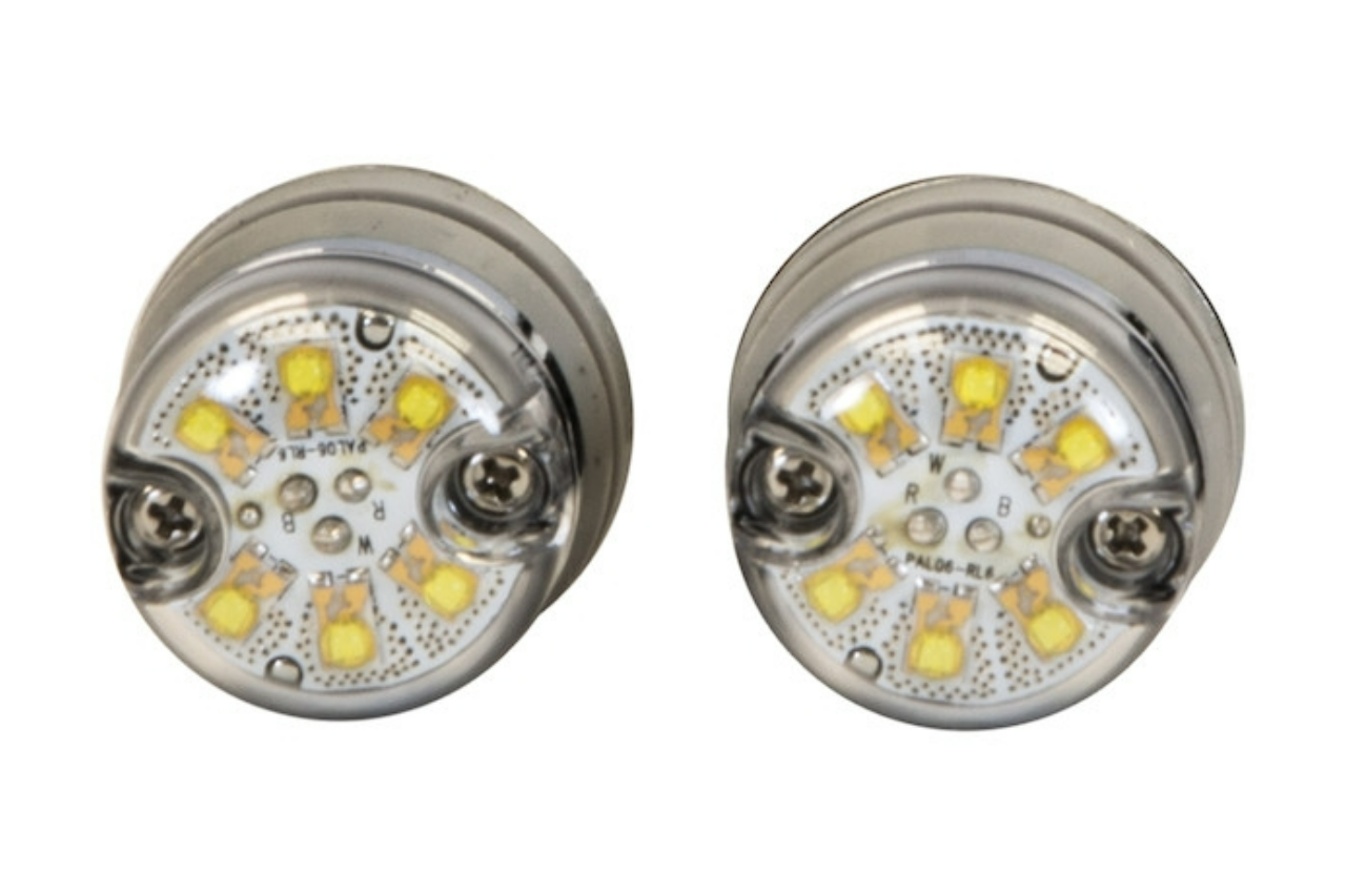 6 LED Hide-Away Strobe - Pair (HL6) - Covert Series White