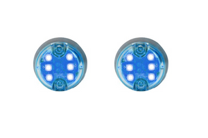 6 LED Hide-Away Strobe - Pair (HL6) - Covert Series Blue
