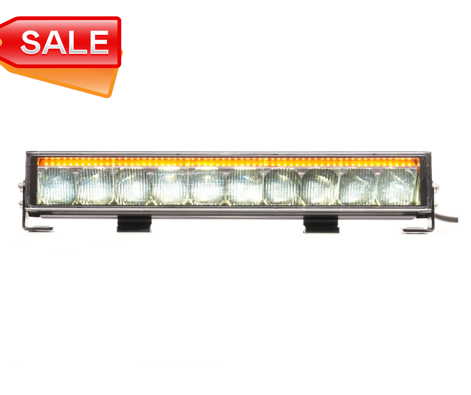 Multifunctional front lamp 215k Cd, 538mm, high-beam-amber warning, 12v/24v