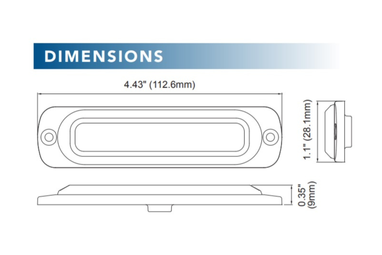 ST6 LED Directional Lamp - Super Thin Series White - Euromotive Lighting & Signal