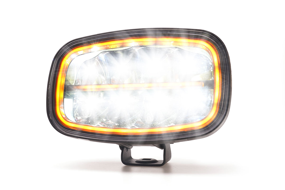 WAŚ W300 Black finish, main beam and amber neon