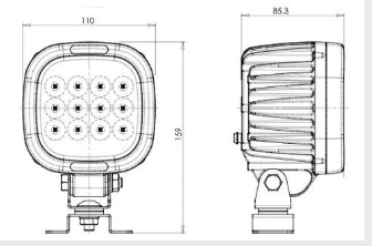 W130-7000 EC1207 & EC1208 Flood Or Spot Led Worklamps 7000Lumen