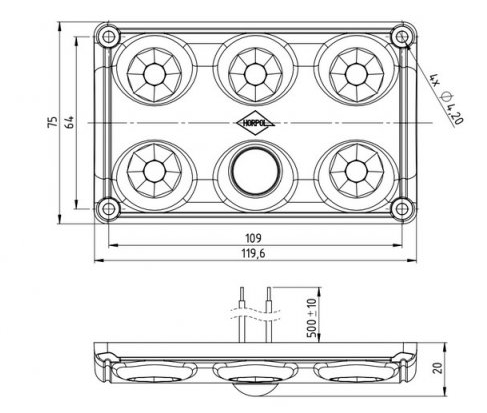 LWD2156 Interior LED lamp with motion sensor