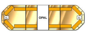ELS Legion Led Lightbar 1250mm - 8 Amber Module Opal Center