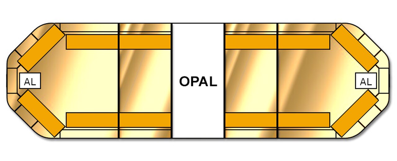 ELS Legion Led Lightbar 1090mm - 12 Amber Module Opal Center