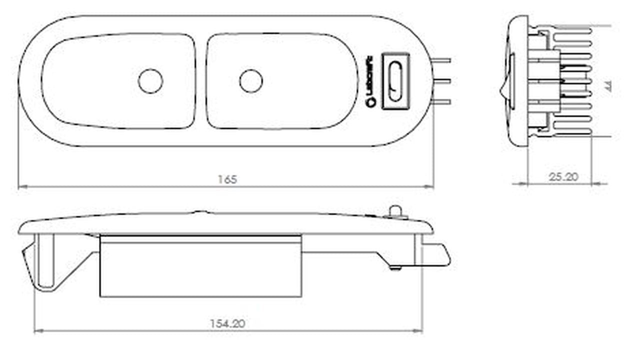 Vanlite V50 Cab Light For Renault & Opel/Vauxhall