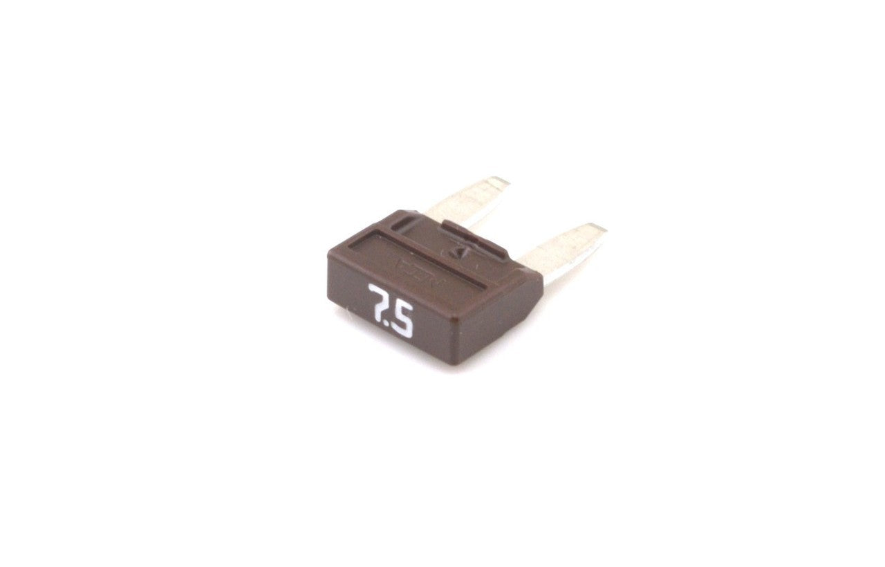 Mini Blade Fuse 7.5 Amp Brown Pack of 50