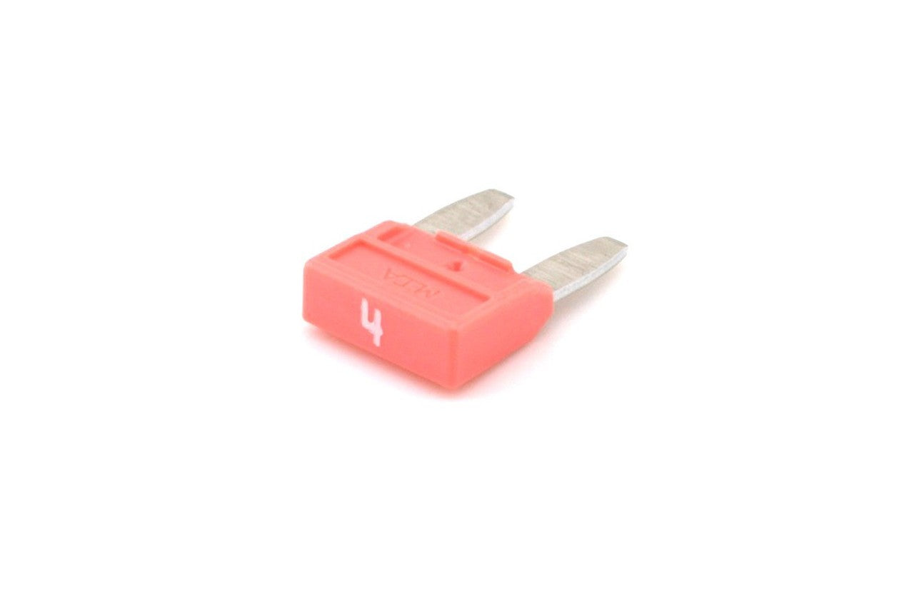 Mini Blade Fuse 4 Amp Pink Pack of 50