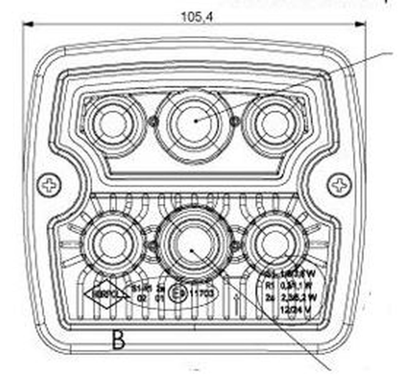 LZD2239 LED Front Cluster Position Lamp With Indicator