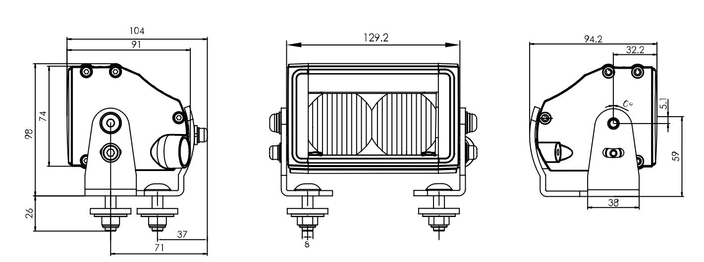 W224 EC1591 LED Driving Lamp - Euromotive Lighting & Signal
